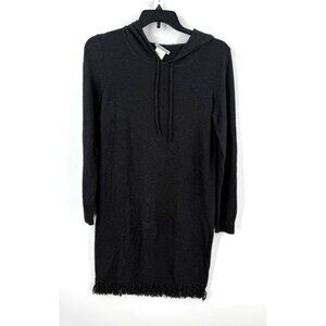 Penny Black Womens Wool Blend Hooded Dress Grey Size Medium Angora Rabbit